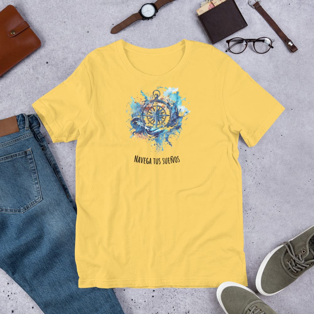 Padres Mágicos Amarillo / S Camiseta "Navega tus Sueños" - Para Soñadores