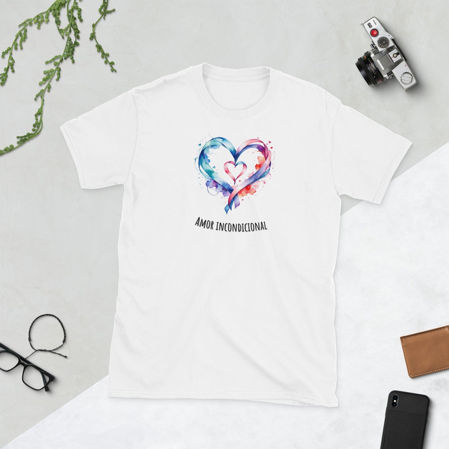 Padres Mágicos Blanco / S Camiseta "Amor Incondicional" - Para Padres Cariñosos