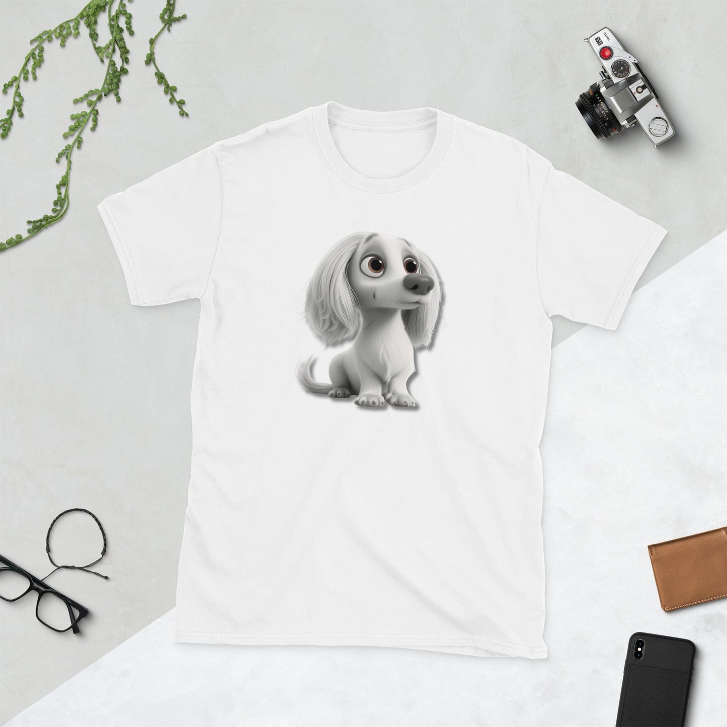 Padres Mágicos Blanco / S Camiseta con Cocker Spaniel - Diseño de Dibujo Animado