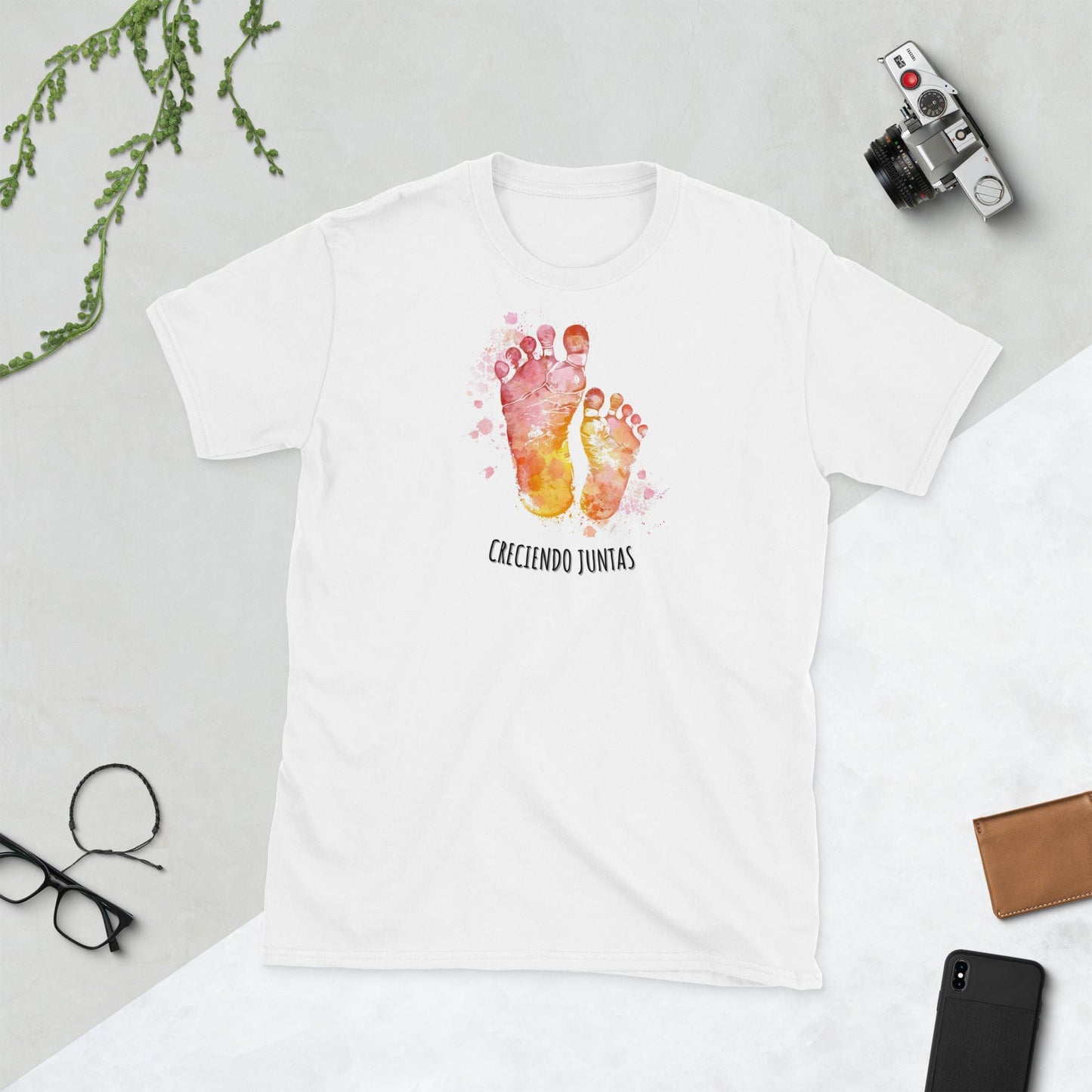 Padres Mágicos Blanco / S Camiseta "Creciendo Juntas" - Para Madres e Hijas