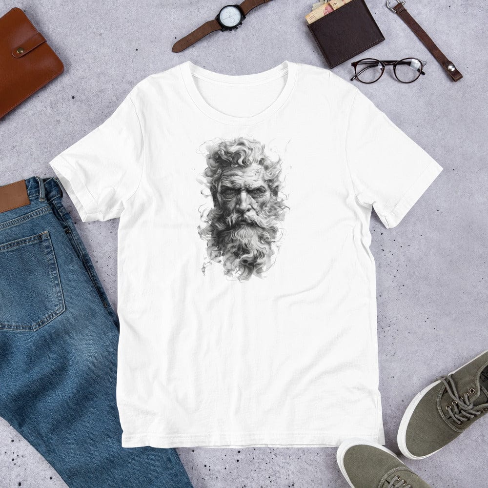 Padres Mágicos Blanco / S Camiseta "Hombre Sabio" - Estilo Místico y Enigmático