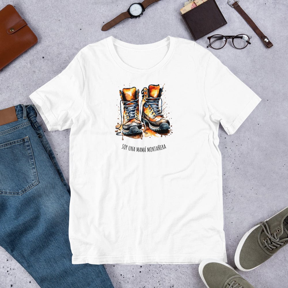 Padres Mágicos Blanco / S Camiseta "Papá Montañero" - Para Padres Amantes de la Montaña