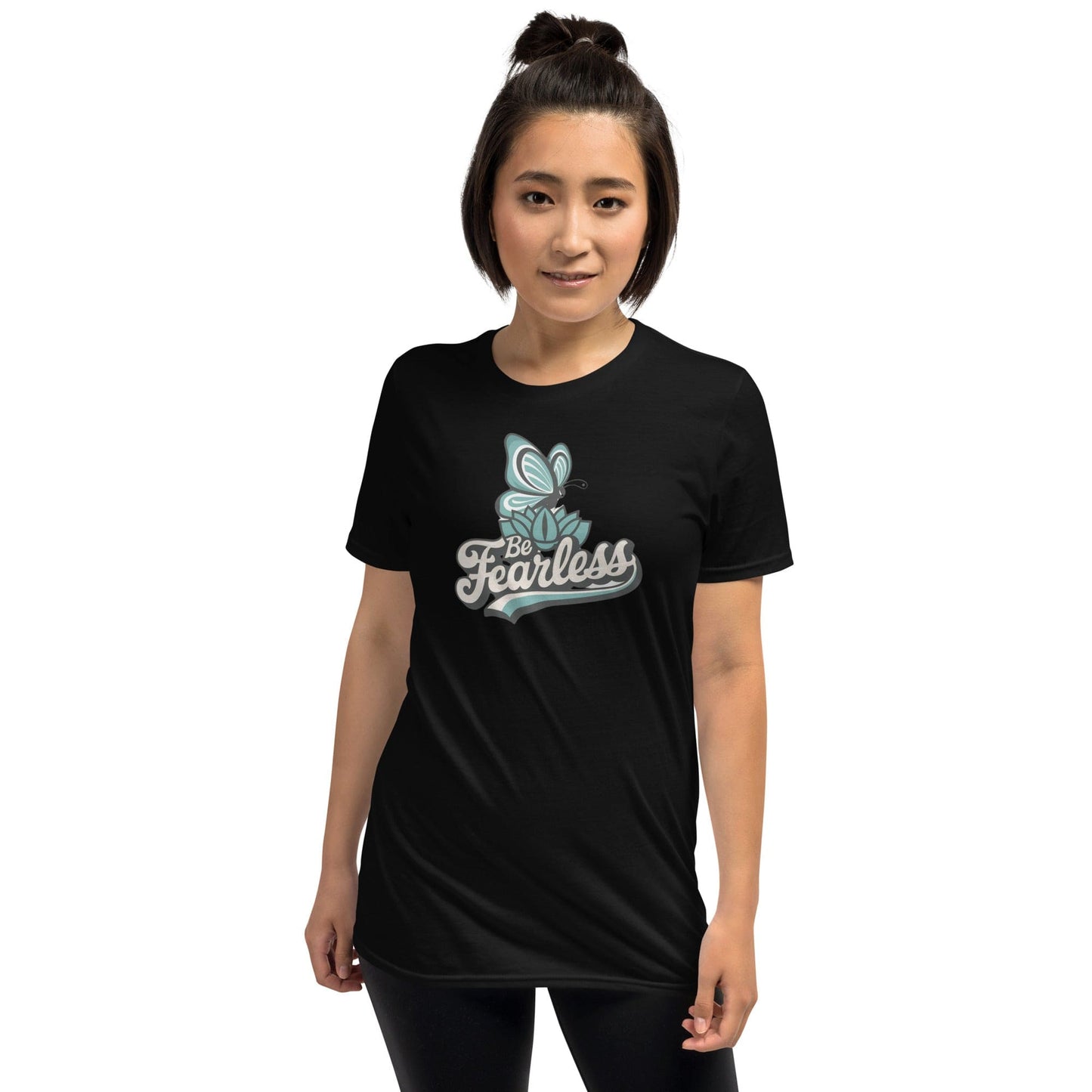 Padres Mágicos Camiseta Be Fearless - Diseño Inspirador con Mariposa
