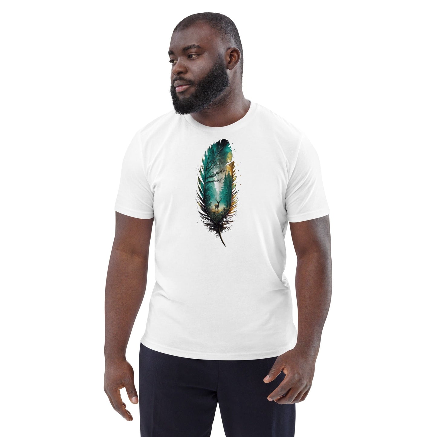 Padres Mágicos Camiseta Bosque en Pluma - Algodón Orgánico