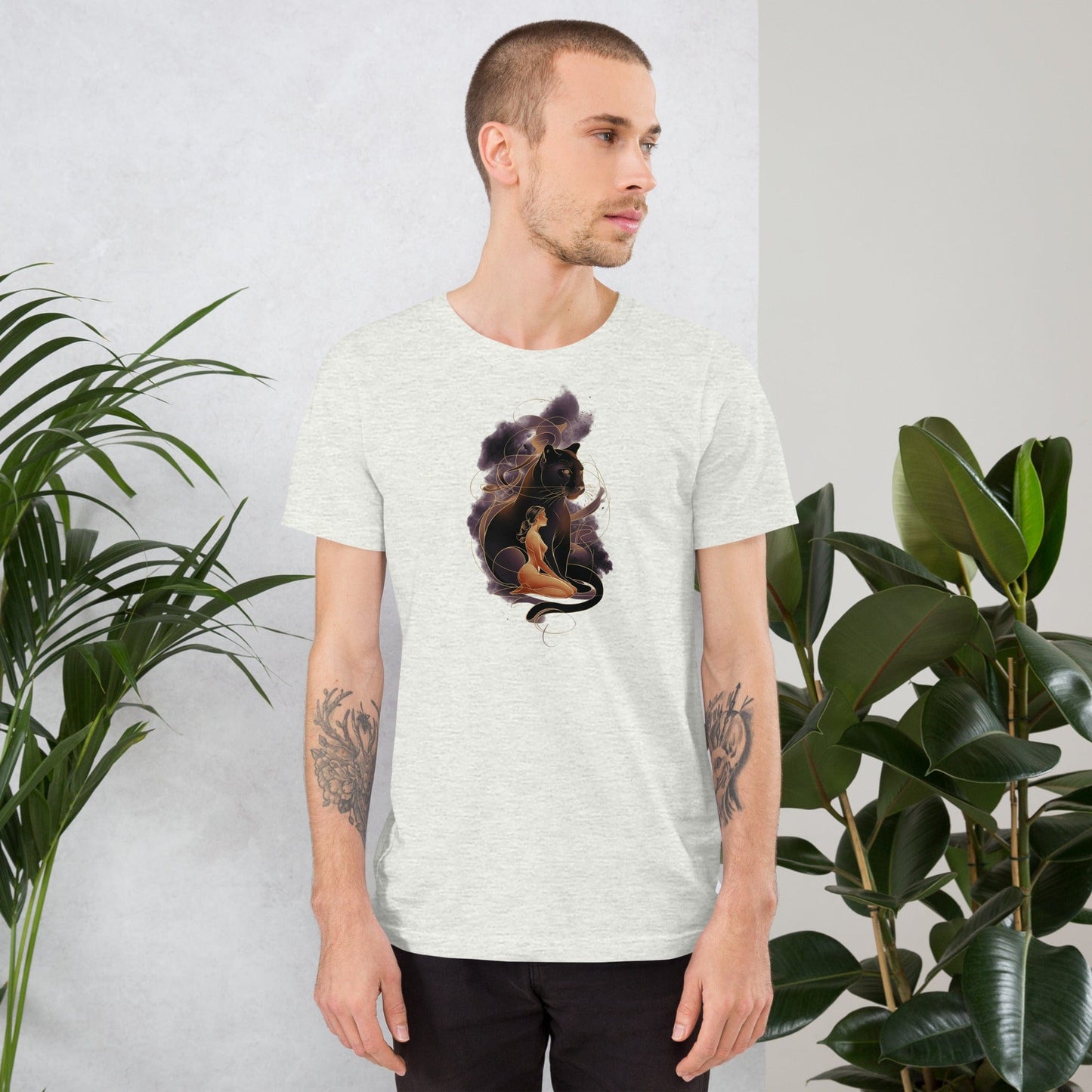 Padres Mágicos Camiseta "Pantera Guardiana" de algodón suave - Para los amantes del misterio y la magia