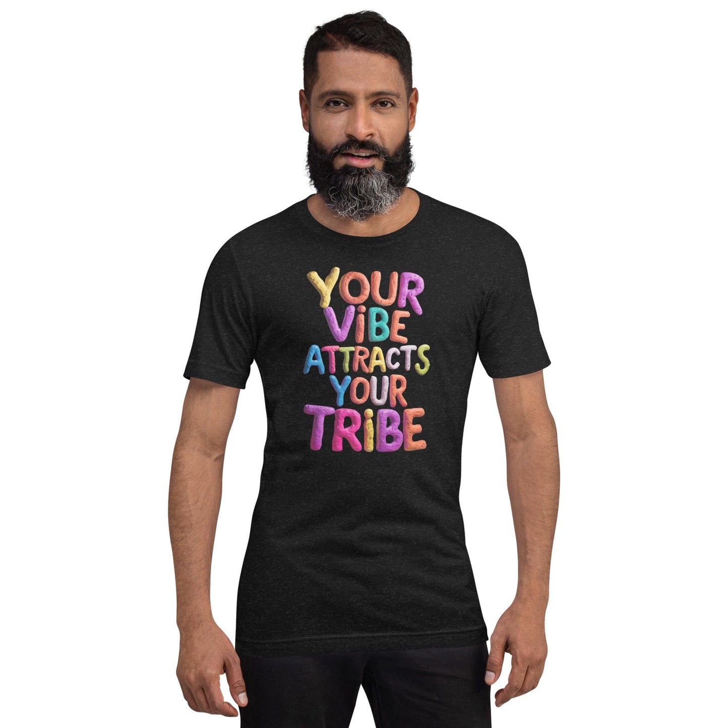 Padres Mágicos Camiseta "Tu Vibra Atrae a Tu Tribu" de algodón suave