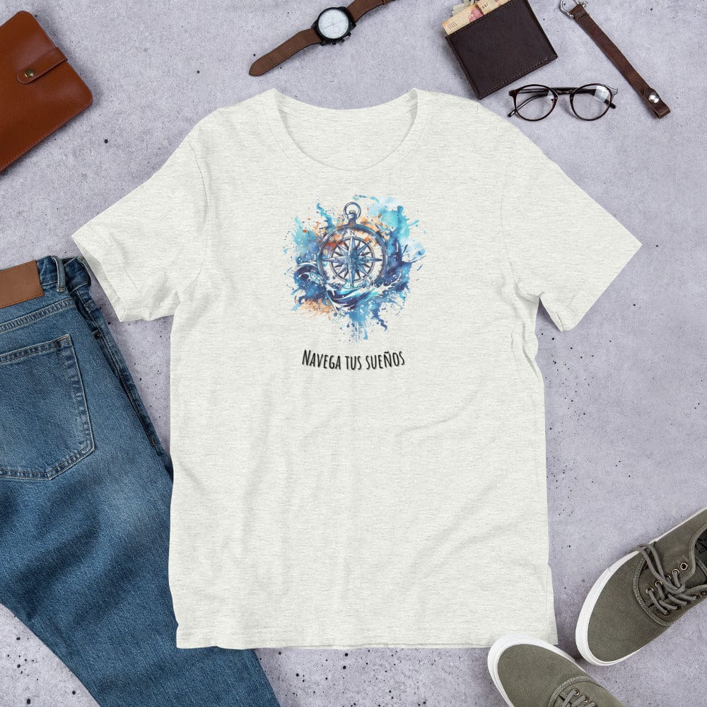 Padres Mágicos Ceniza / S Camiseta "Navega tus Sueños" - Para Soñadores