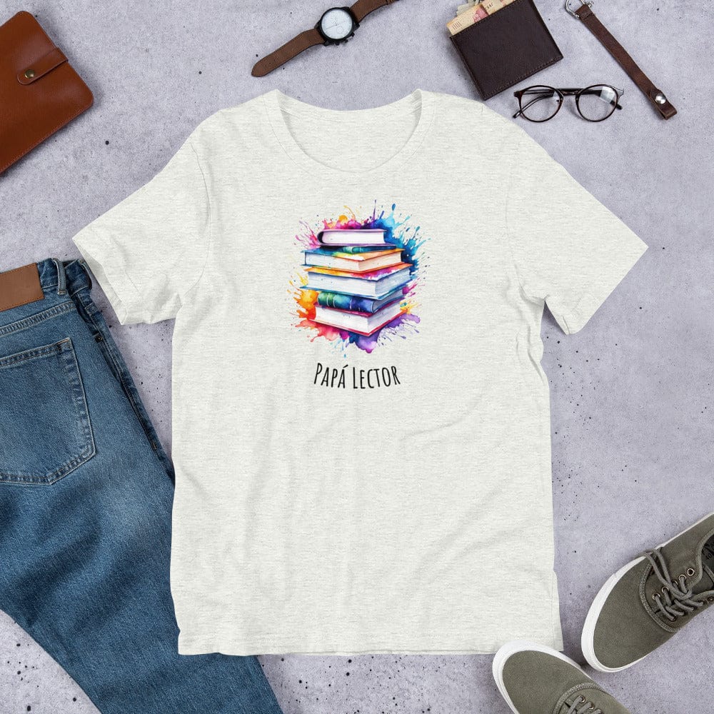 Padres Mágicos Ceniza / S Camiseta Papá Lector