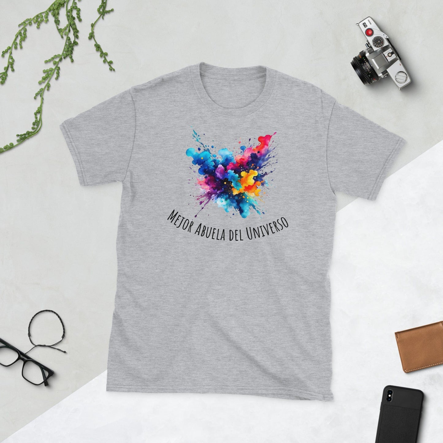Padres Mágicos Gris deportivo / S Camiseta "Mejor Abuela del Universo" - Para Abuelas Extraordinarias