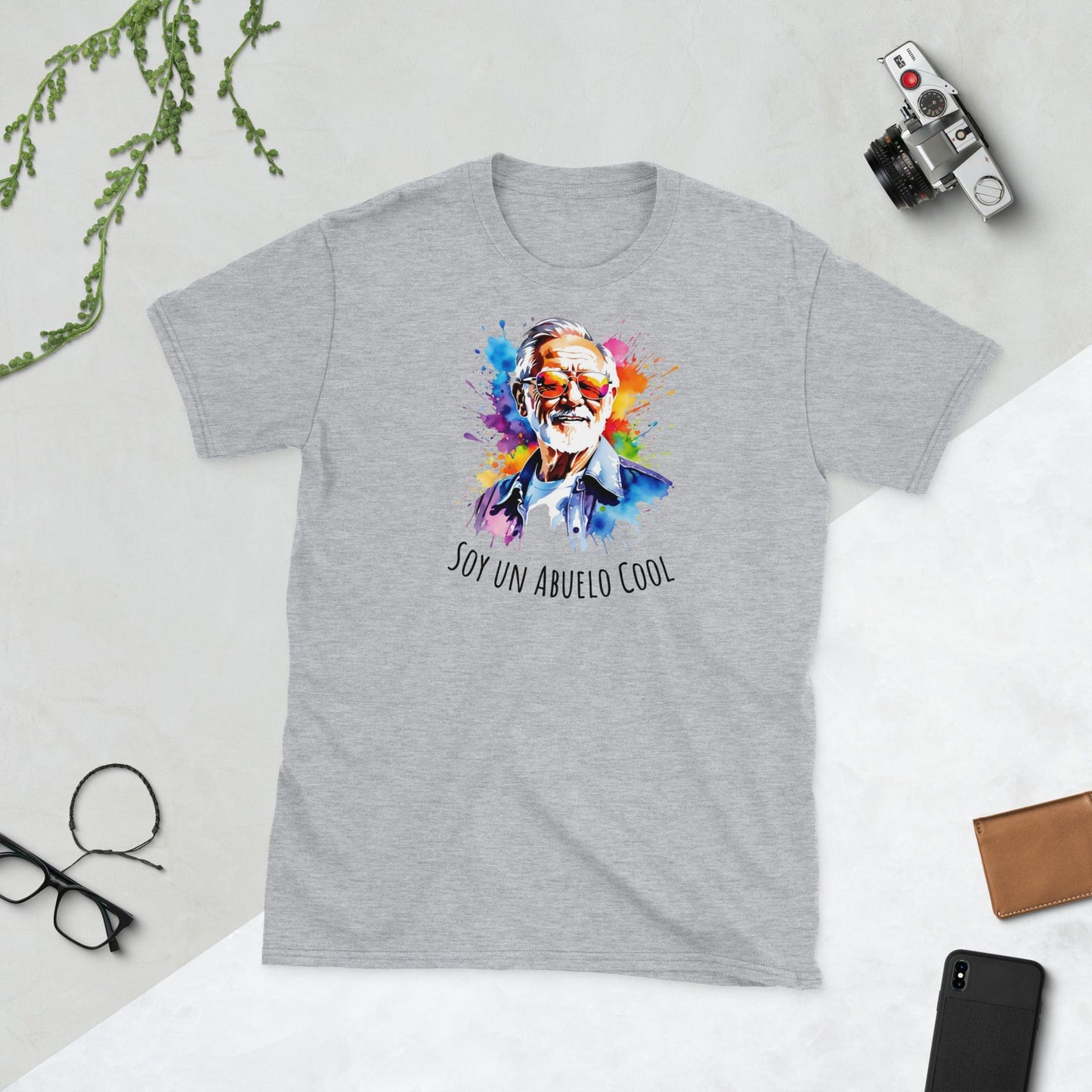 Padres Mágicos Gris deportivo / S Camiseta "Soy un Abuelo Cool" - Para los Abuelos Más Geniales