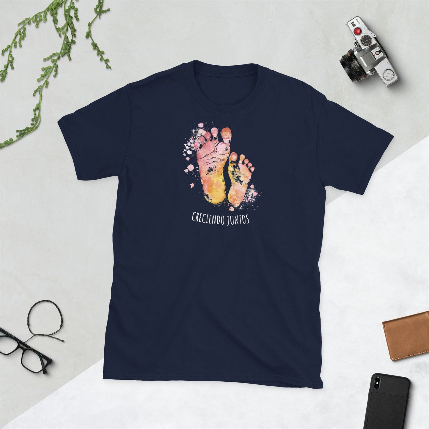 Padres Mágicos Marino / S Camiseta "Creciendo Juntos" - Para Padres e Hijos