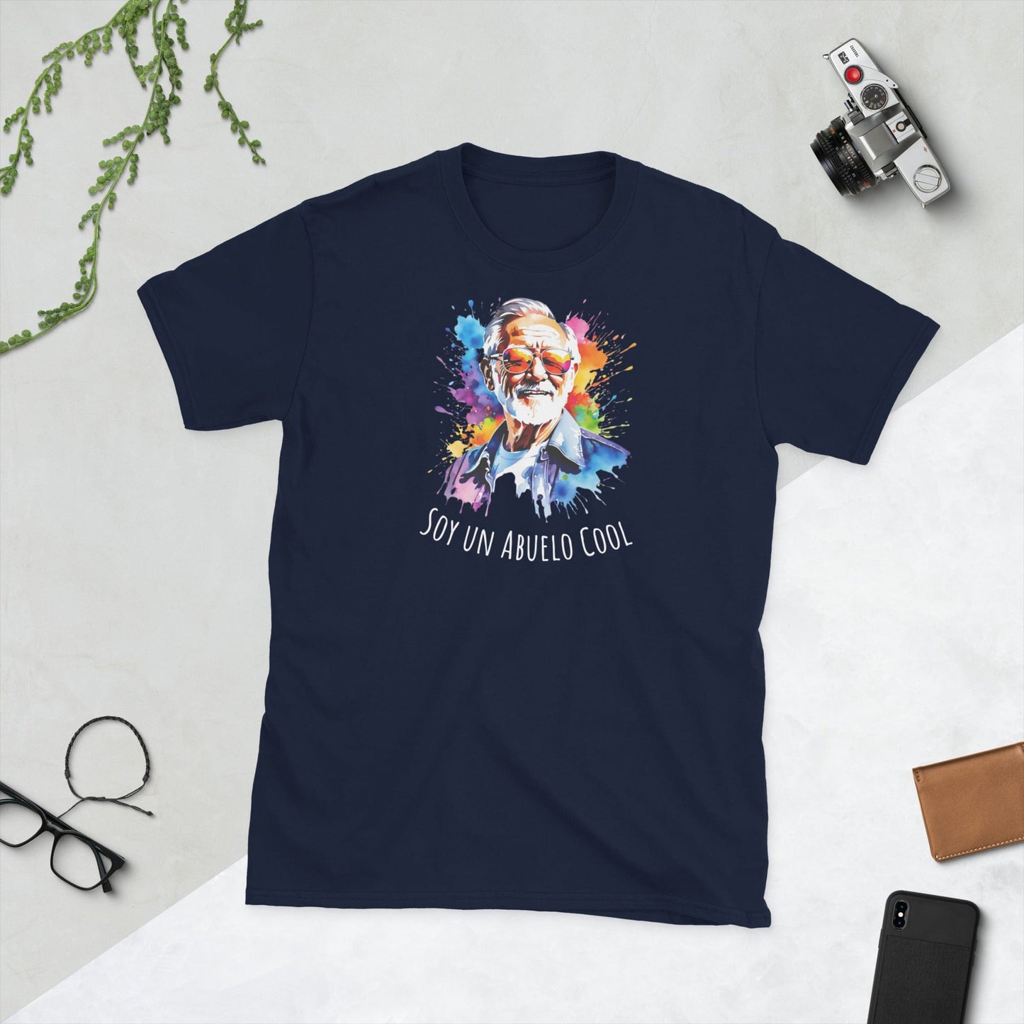 Padres Mágicos Marino / S Camiseta "Soy un Abuelo Cool" - Para los Abuelos Más Geniales