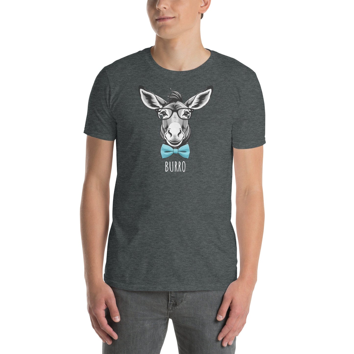 Padres Mágicos Oscuro jaspeado / S Camiseta Papá Burro