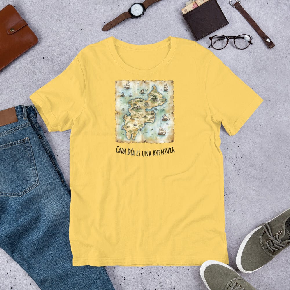 Padres Mágicos Amarillo / S Camiseta "Cada Día es una Aventura" - Para Aventureros