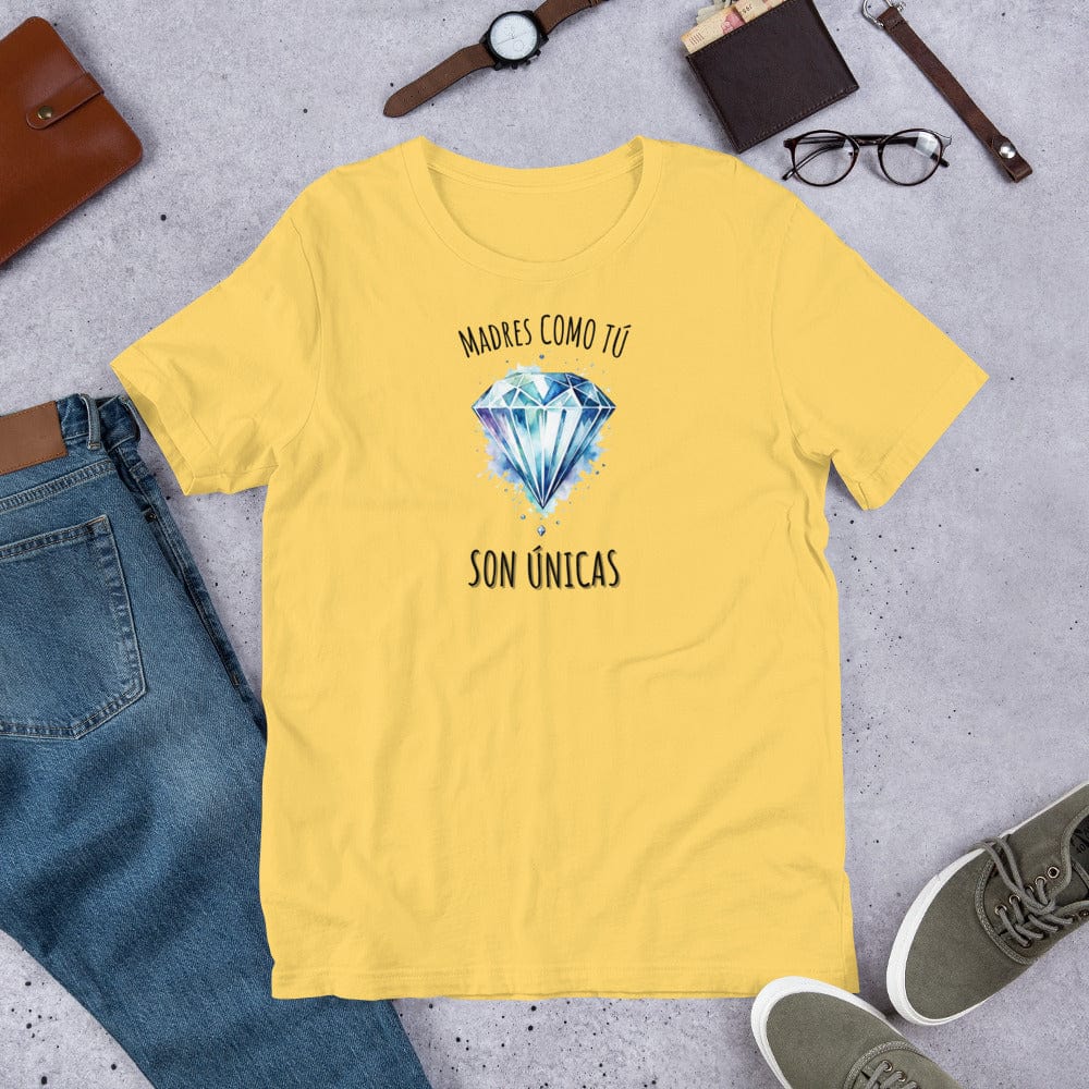 Padres Mágicos Amarillo / S Camiseta "Madres Como Tú Son Únicas" - Para Madres Especiales