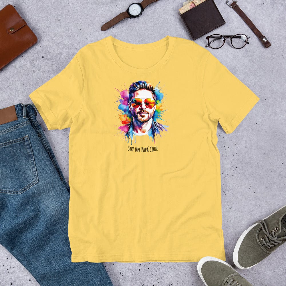 Padres Mágicos Amarillo / S Camiseta "Papá Cool" - Para Padres con Estilo