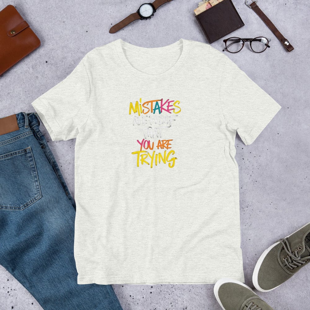 Padres Mágicos Army / S Camiseta "Mistakes are Proof" de algodón suave - Para Perseverantes