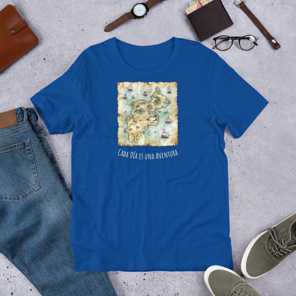 Padres Mágicos Azul real claro / S Camiseta "Cada Día es una Aventura" - Para Aventureros