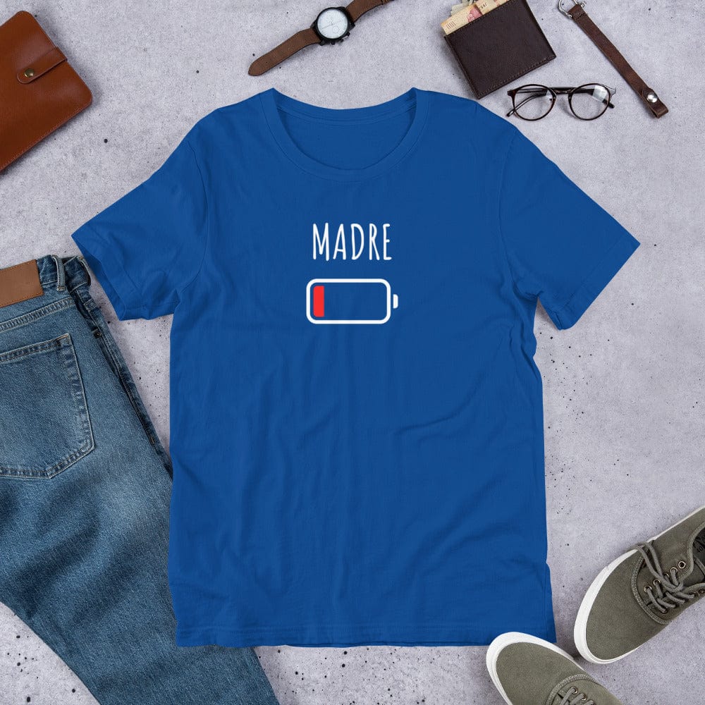 Padres Mágicos Azul real claro / S Camiseta Madre Batería Baja - Regalo Divertido para Madres