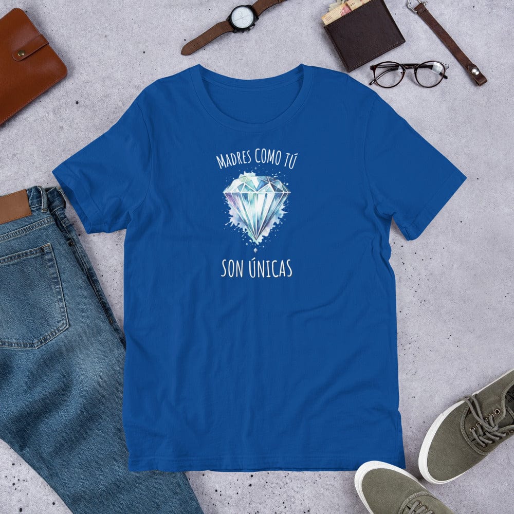 Padres Mágicos Azul real claro / S Camiseta "Madres Como Tú Son Únicas" - Para Madres Especiales