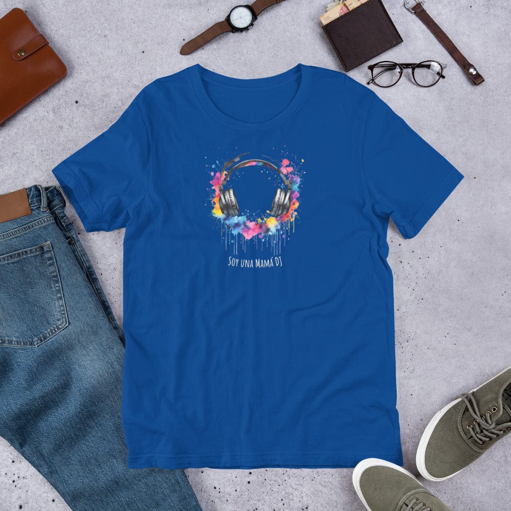 Padres Mágicos Azul real claro / S Camiseta "Mamá DJ" - Para Amantes de las Mezclas