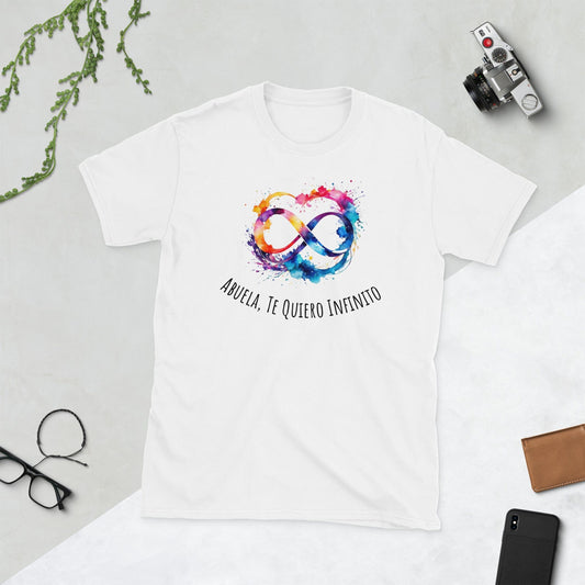 Padres Mágicos Blanco / S Camiseta "Abuela, Te Quiero Infinito" - Amor Eterno para las Abuelas