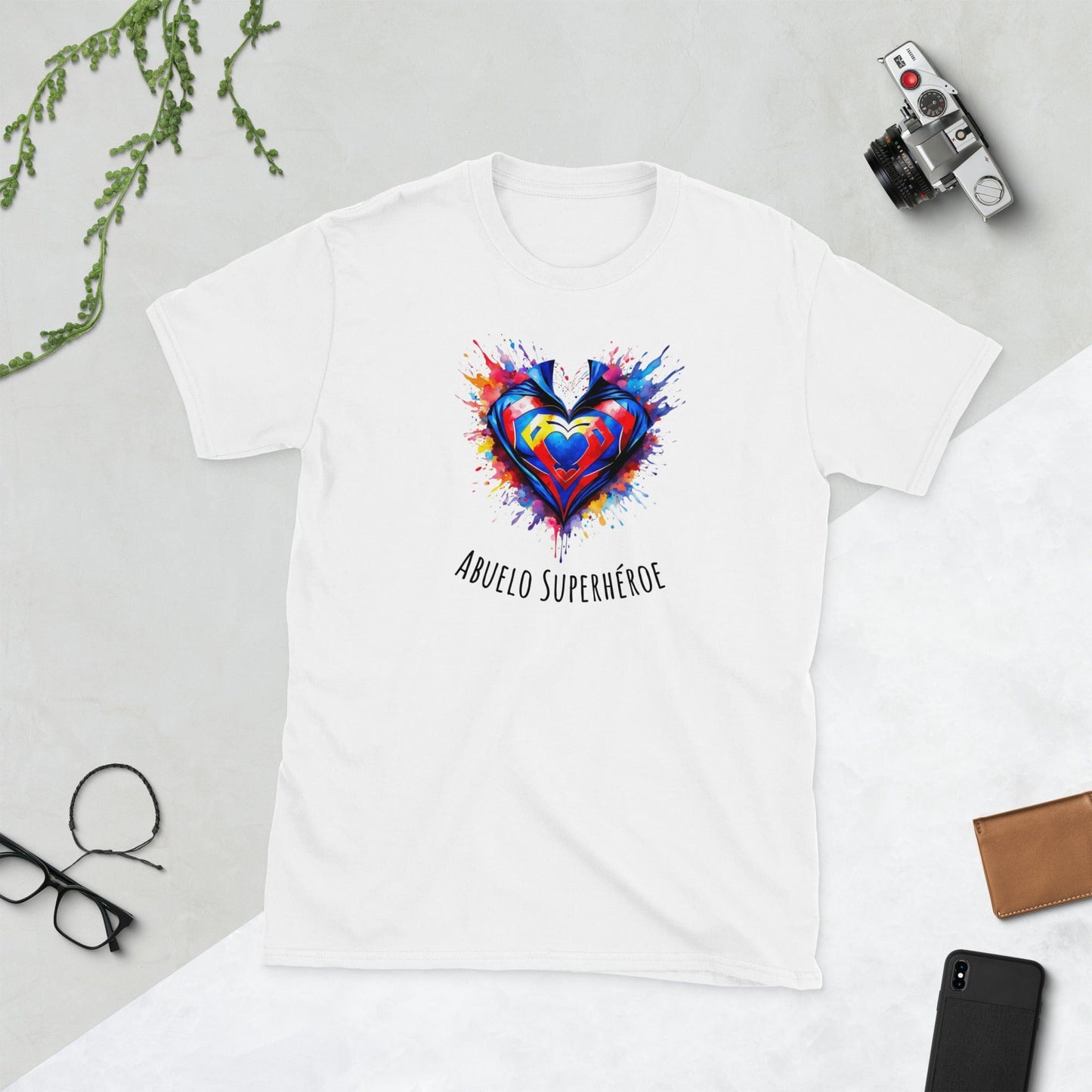 Padres Mágicos Blanco / S Camiseta "Abuelo Superhéroe" - Para los Superabuelos de la Familia