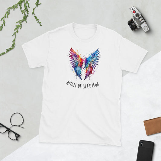 Padres Mágicos Blanco / S Camiseta "Ángel de la Guarda" - Para Padres, Madres, Abuelos y Abuelas Protectores