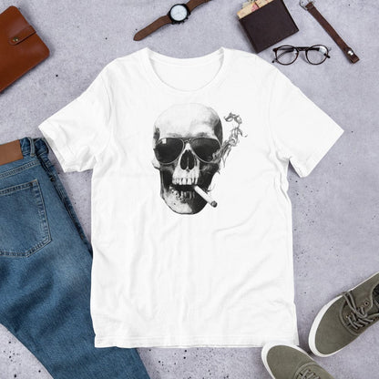 Padres Mágicos Blanco / S Camiseta Calavera Rebelde - Estilo Audaz y Desafiante