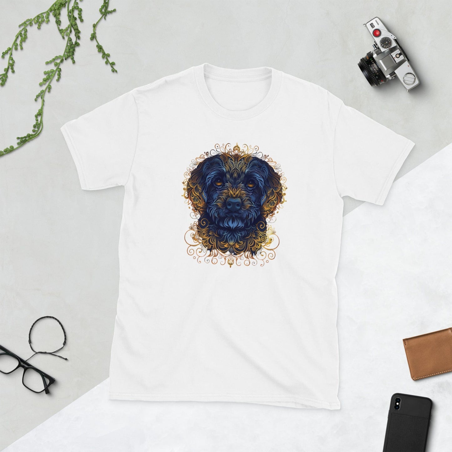 Padres Mágicos Blanco / S Camiseta de Arte de Caniche - Diseño Elegante y Artístico