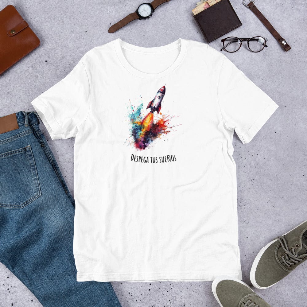 Padres Mágicos Blanco / S Camiseta "Despega tus Sueños" - Para soñadores