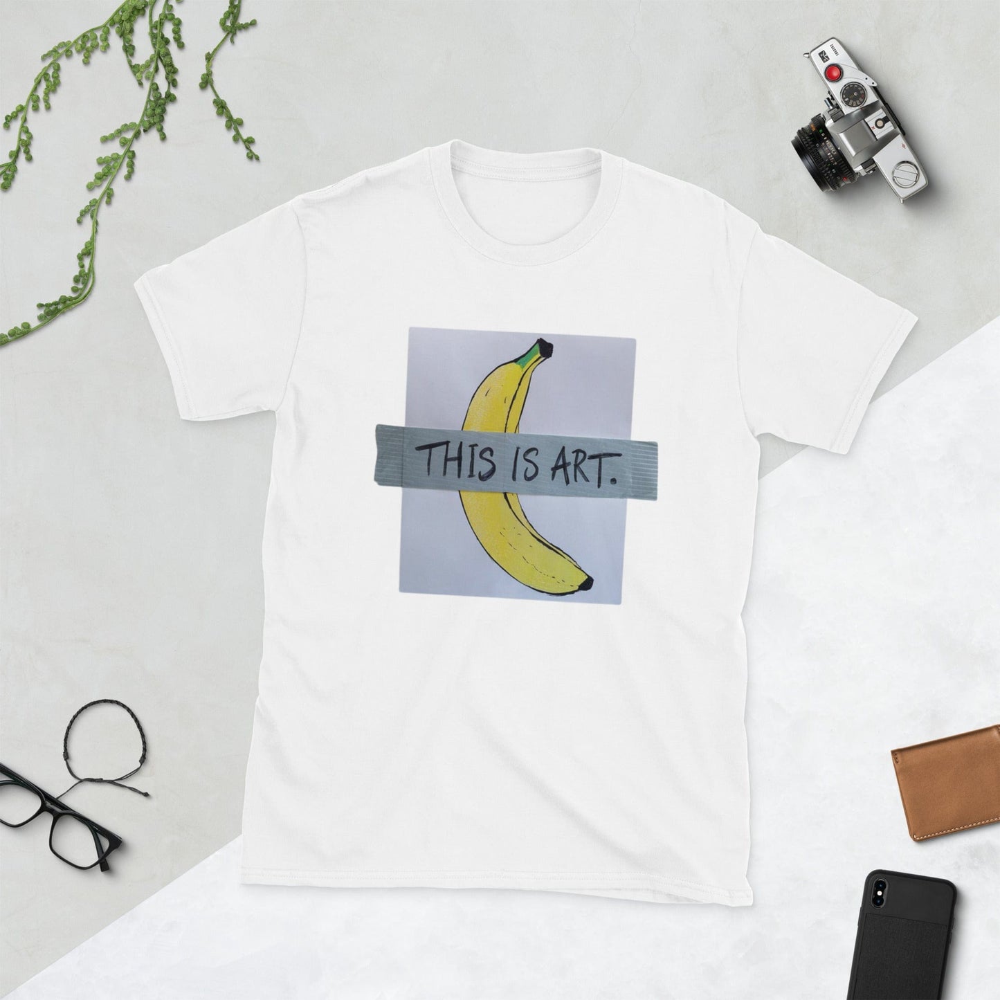 Padres Mágicos Blanco / S Camiseta "Esto es Arte" - 100% Algodón para Críticos del Arte Contemporáneo