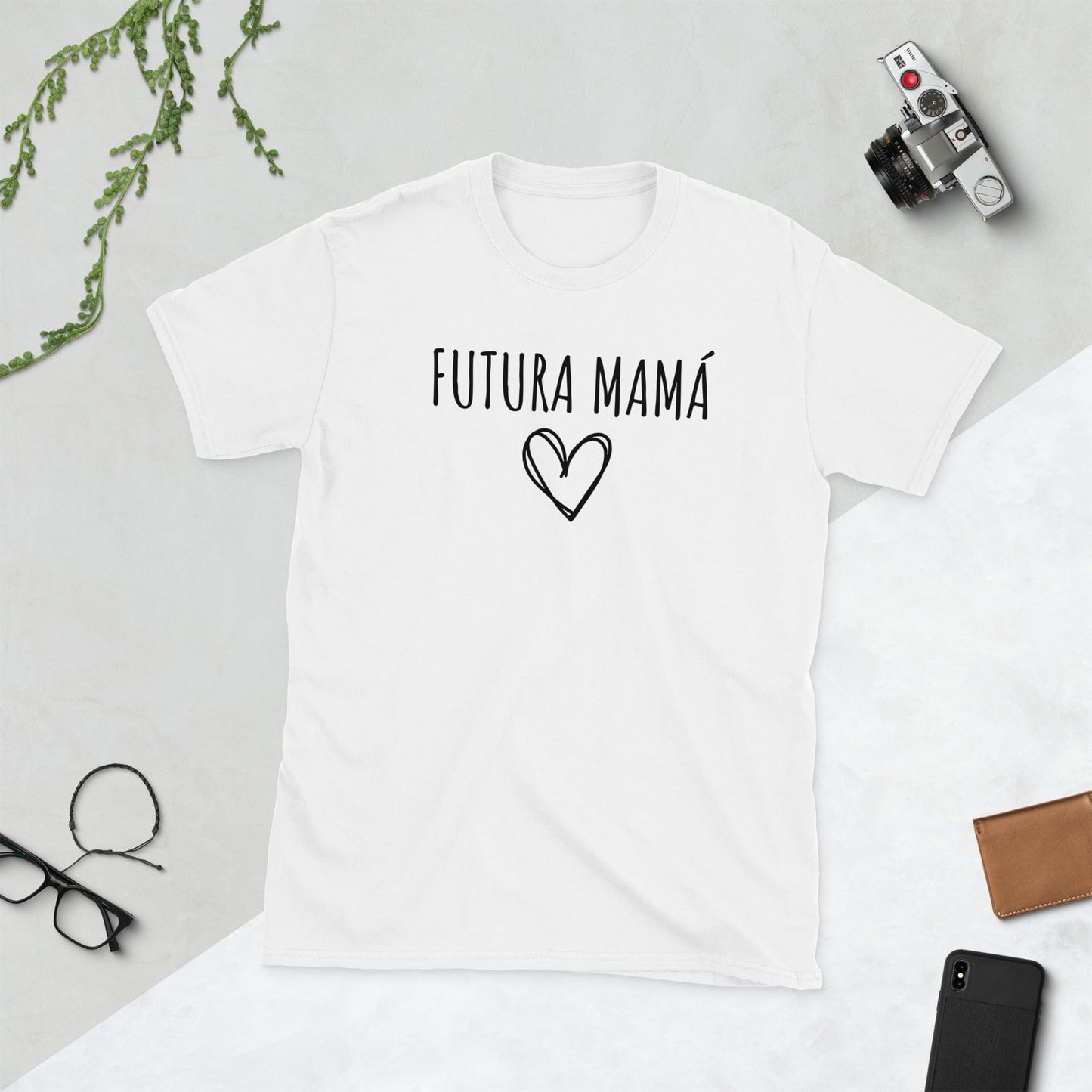 Padres Mágicos Blanco / S Camiseta "Futura Mamá" - Perfecta para Embarazadas