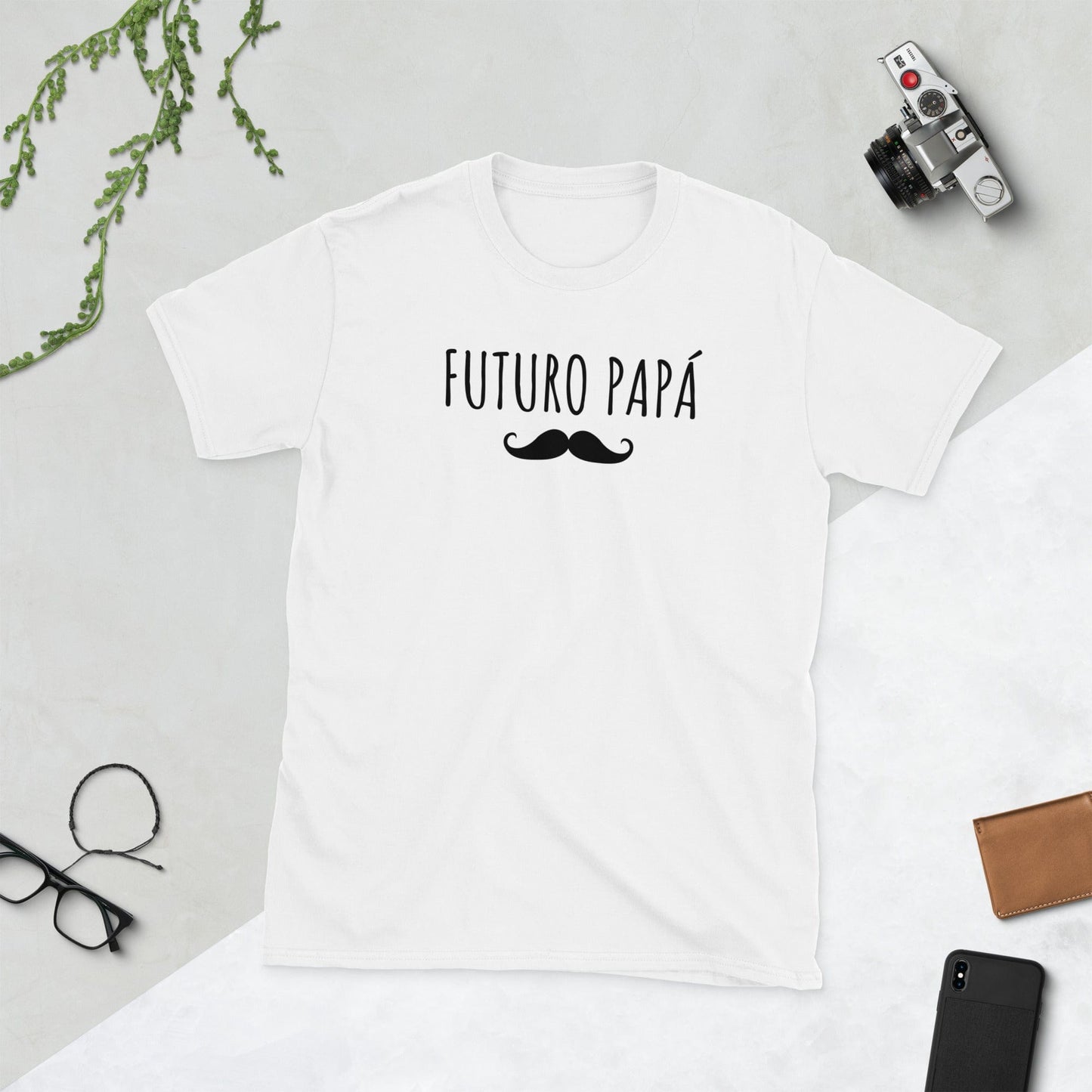 Padres Mágicos Blanco / S Camiseta "Futuro Papá" - Para Papás en Espera