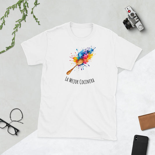 Padres Mágicos Blanco / S Camiseta "La Mejor Cocinera" - Para Madres y Abuelas Expertas en la Cocina