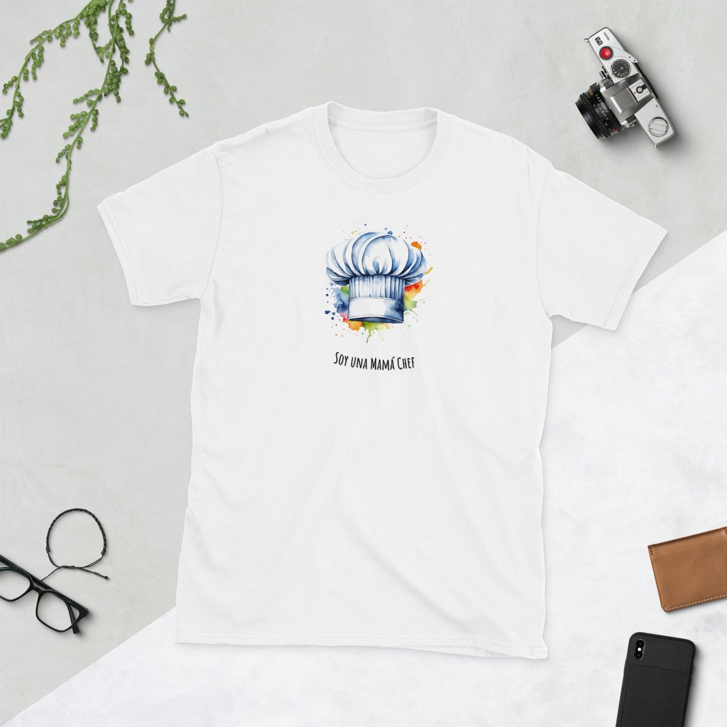 Padres Mágicos Blanco / S Camiseta "Mamá Chef" - Para Amantes de la Cocina