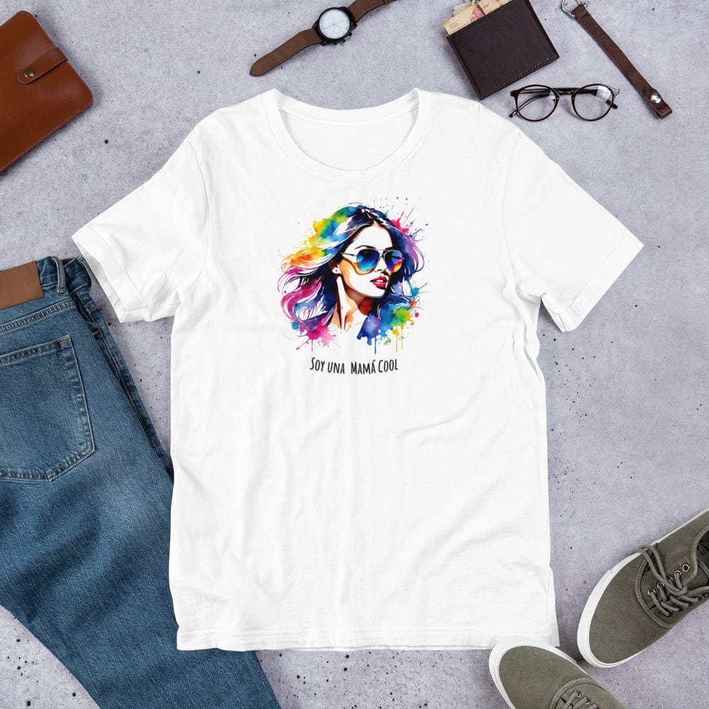 Padres Mágicos Blanco / S Camiseta "Mamá Cool" - Para Madres con Estilo