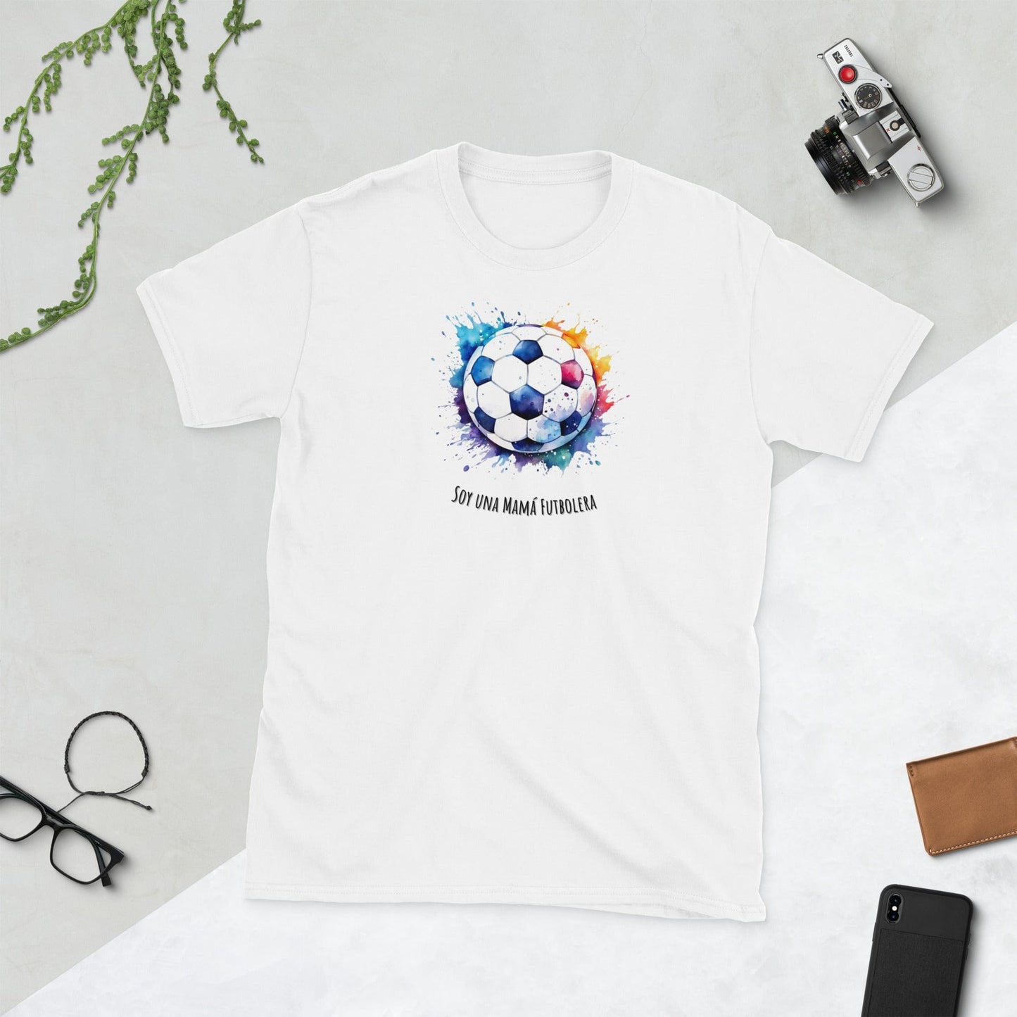 Padres Mágicos Blanco / S Camiseta "Mamá Futbolera" - Para Apasionadas del Fútbol