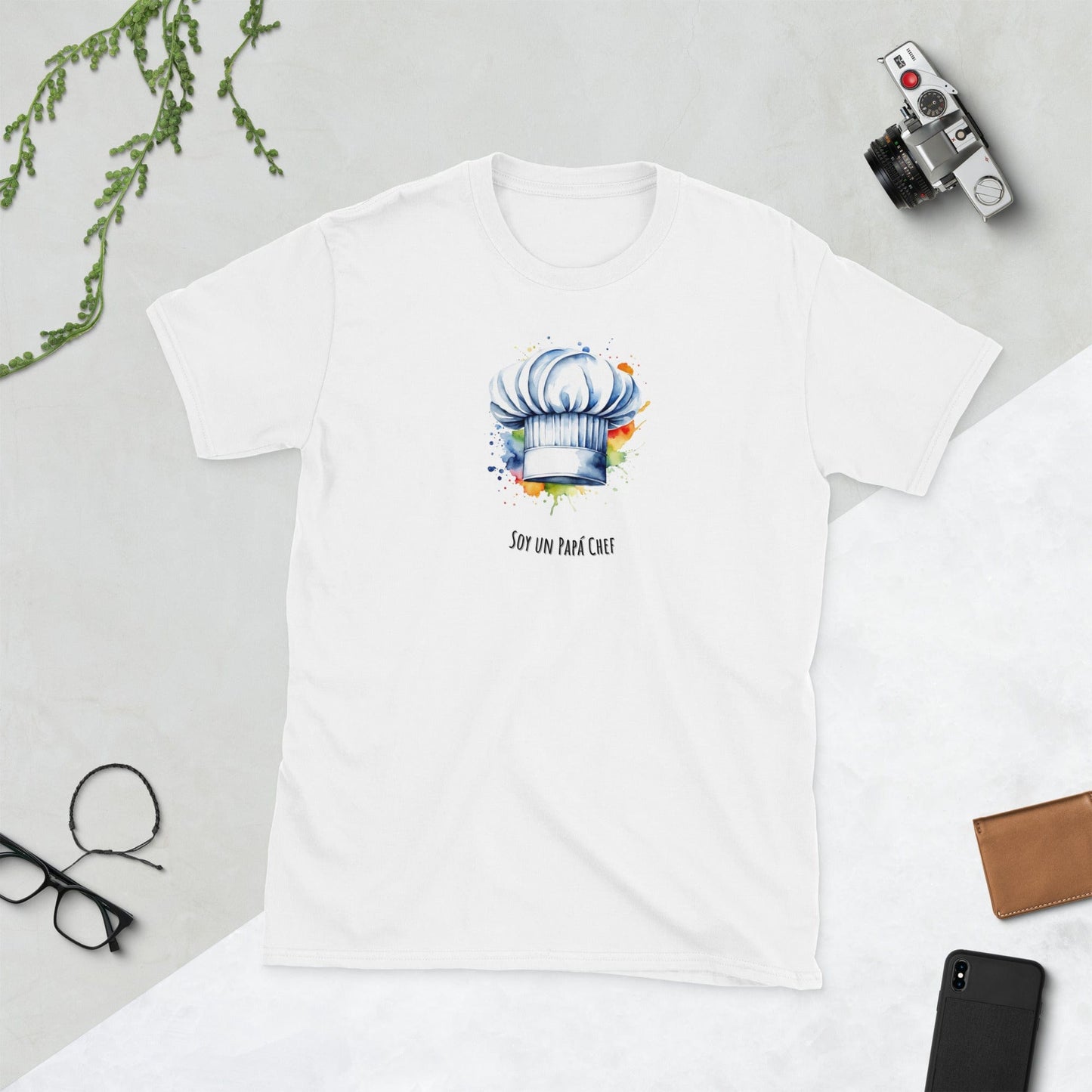 Padres Mágicos Blanco / S Camiseta "Papá Chef" - Para Amantes de la Cocina