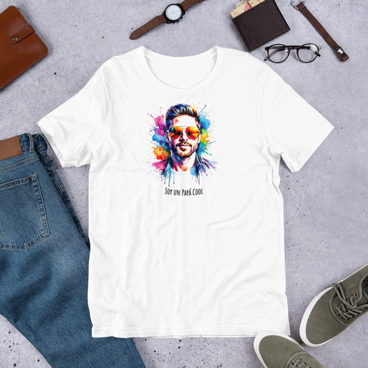 Padres Mágicos Blanco / S Camiseta "Papá Cool" - Para Padres con Estilo