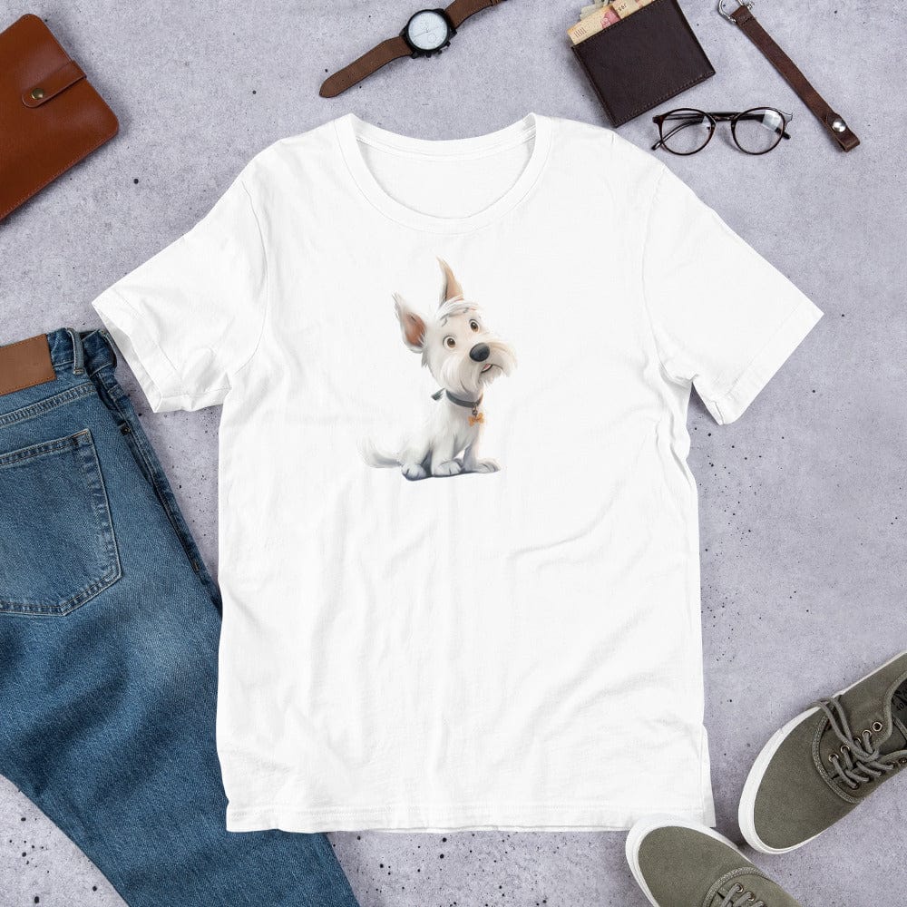 Padres Mágicos Blanco / S Camiseta "Perrito Adorable" - Estilo Tierno y Encantador