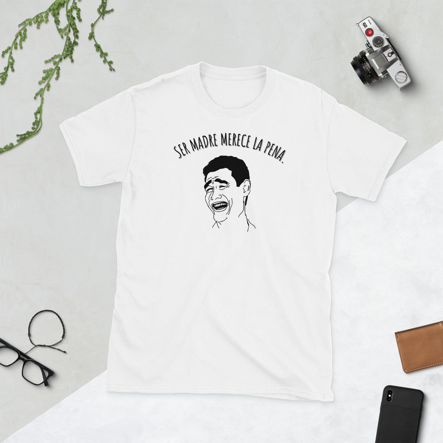 Padres Mágicos Blanco / S Camiseta "Ser Madre Merece la Pena" - Para Mamás con Humor