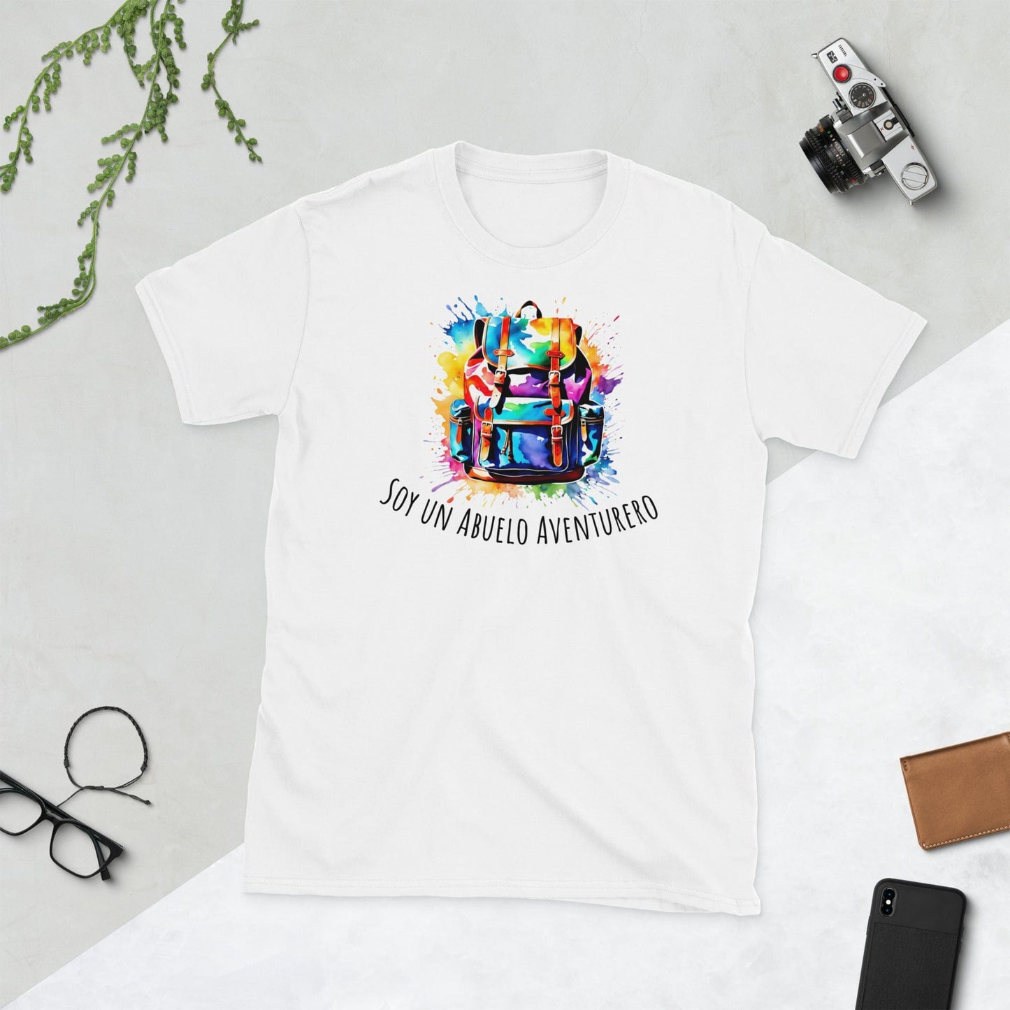 Padres Mágicos Blanco / S Camiseta "Soy un Abuelo Aventurero" - Para Abuelos Exploradores