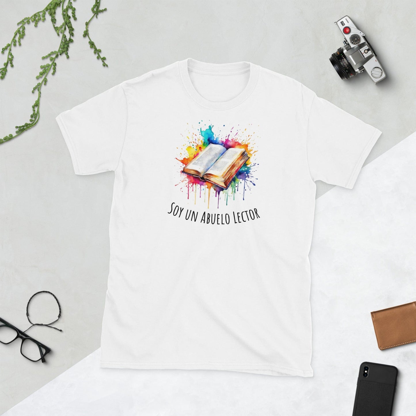 Padres Mágicos Blanco / S Camiseta "Soy un Abuelo Lector" - Para Abuelos Amantes de la Lectura