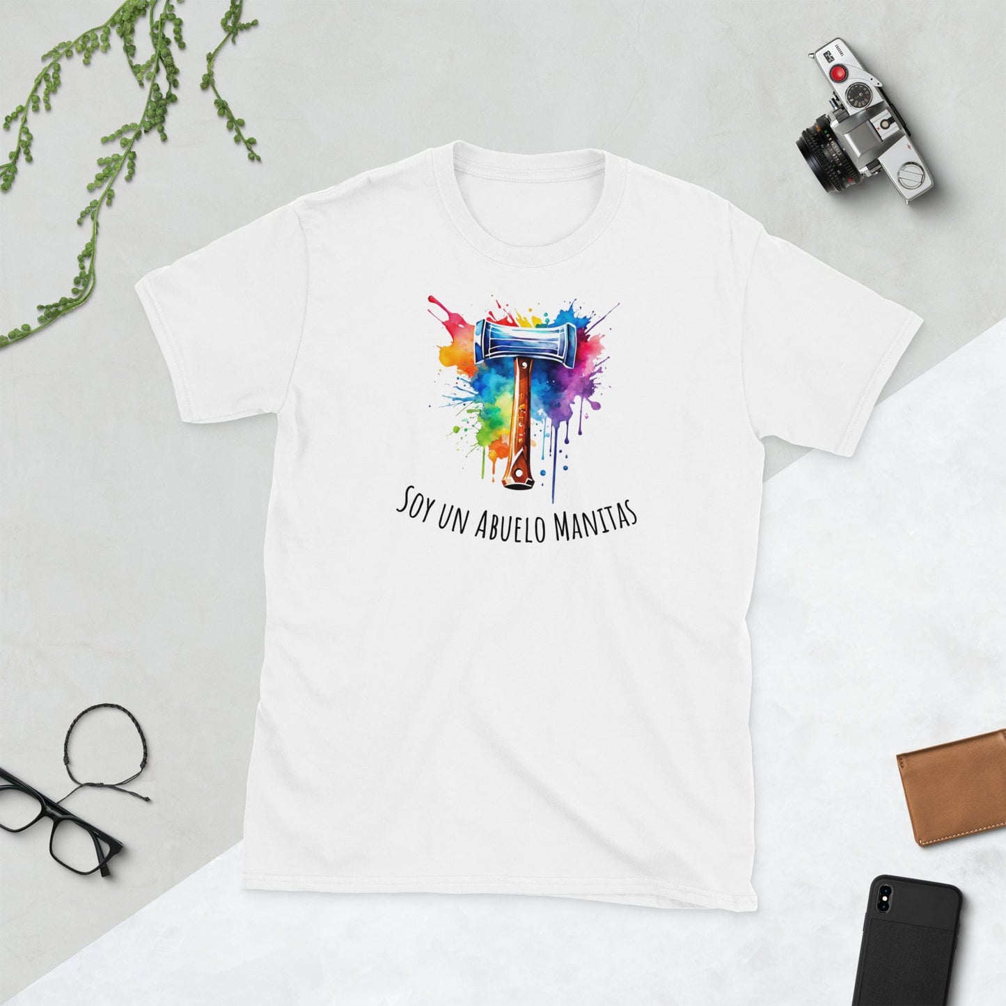 Padres Mágicos Blanco / S Camiseta "Soy un Abuelo Manitas" - Para Abuelos Hábiles y Creativos