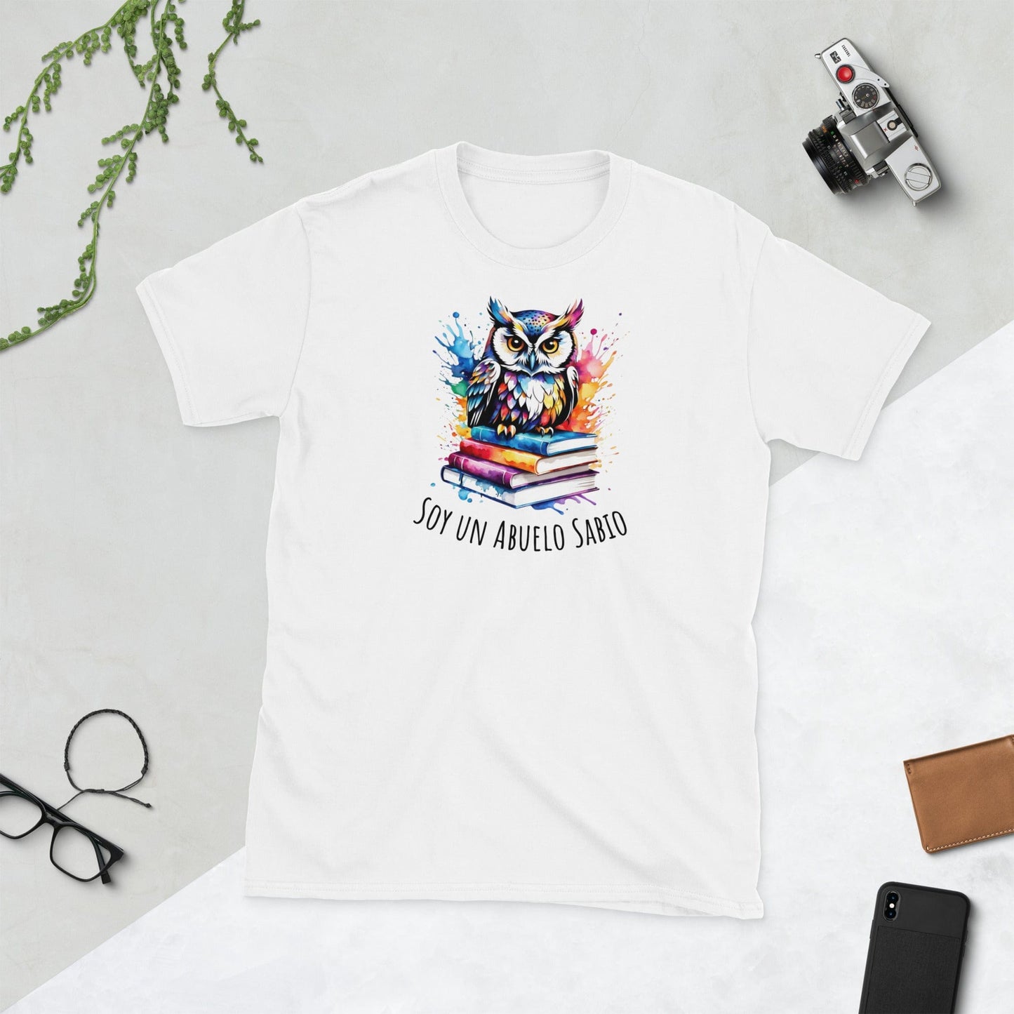 Padres Mágicos Blanco / S Camiseta "Soy un Abuelo Sabio" - Para los Abuelos Más Sabios