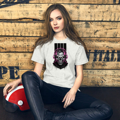 Padres Mágicos Camiseta "Calavera DJ" de algodón suave - Para los amantes de la música y el estilo