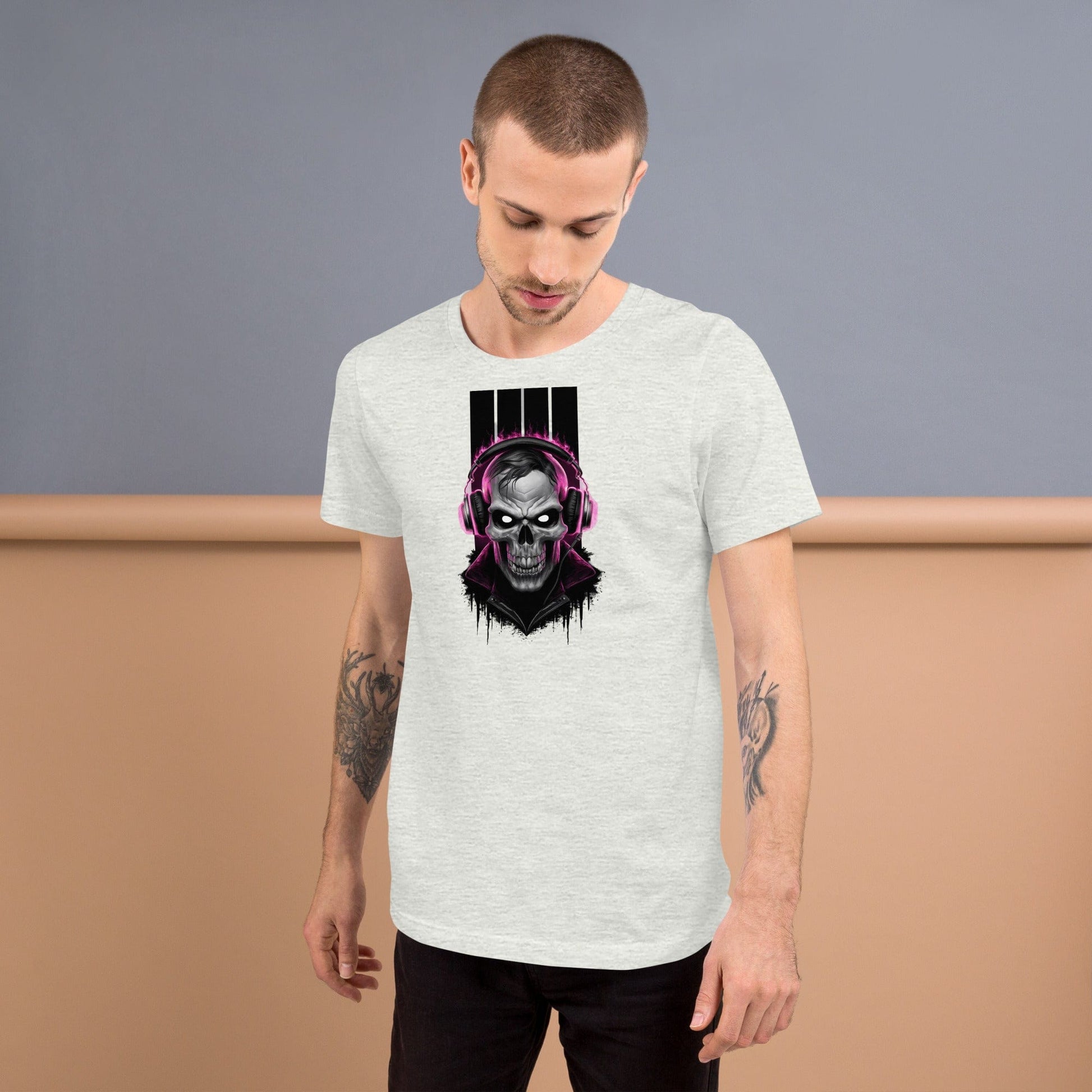 Padres Mágicos Camiseta "Calavera DJ" de algodón suave - Para los amantes de la música y el estilo