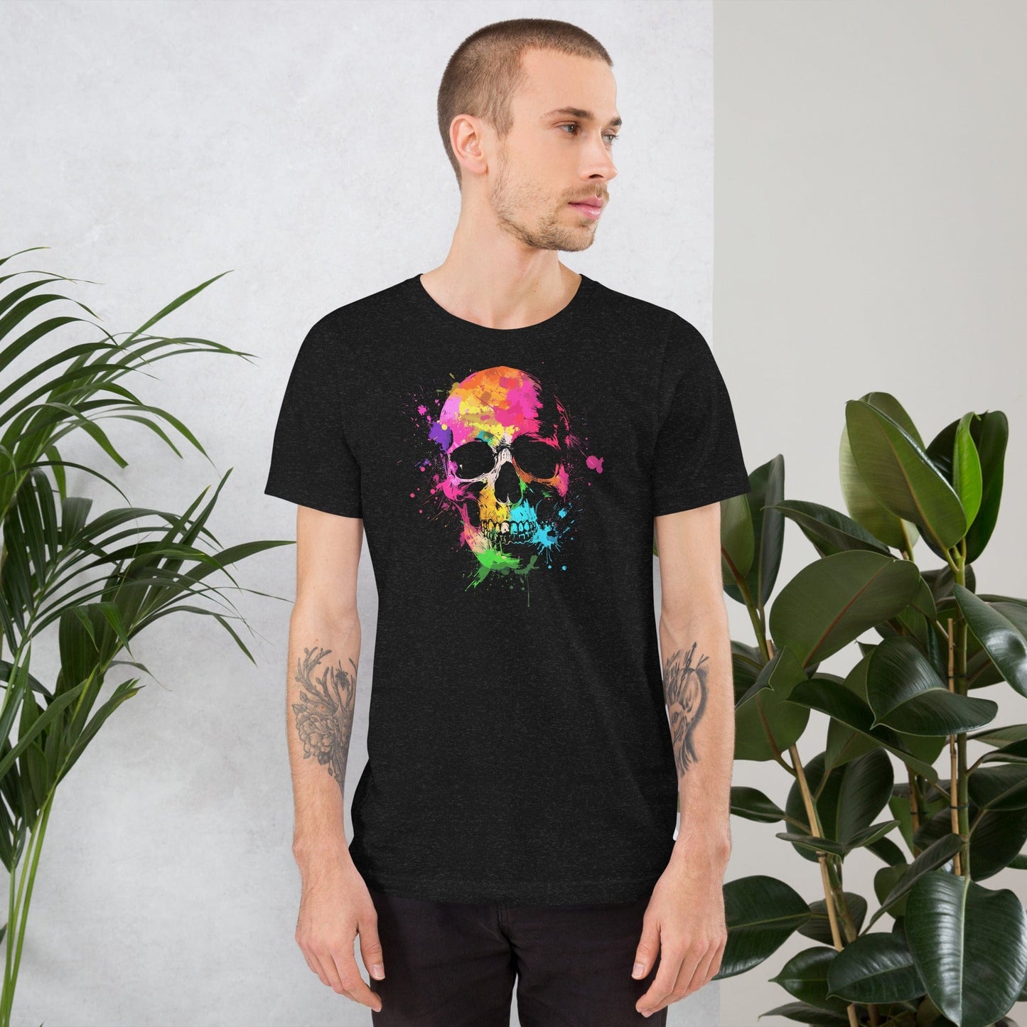 Padres Mágicos Camiseta Calavera Neón - Estilo Vibrante y Único