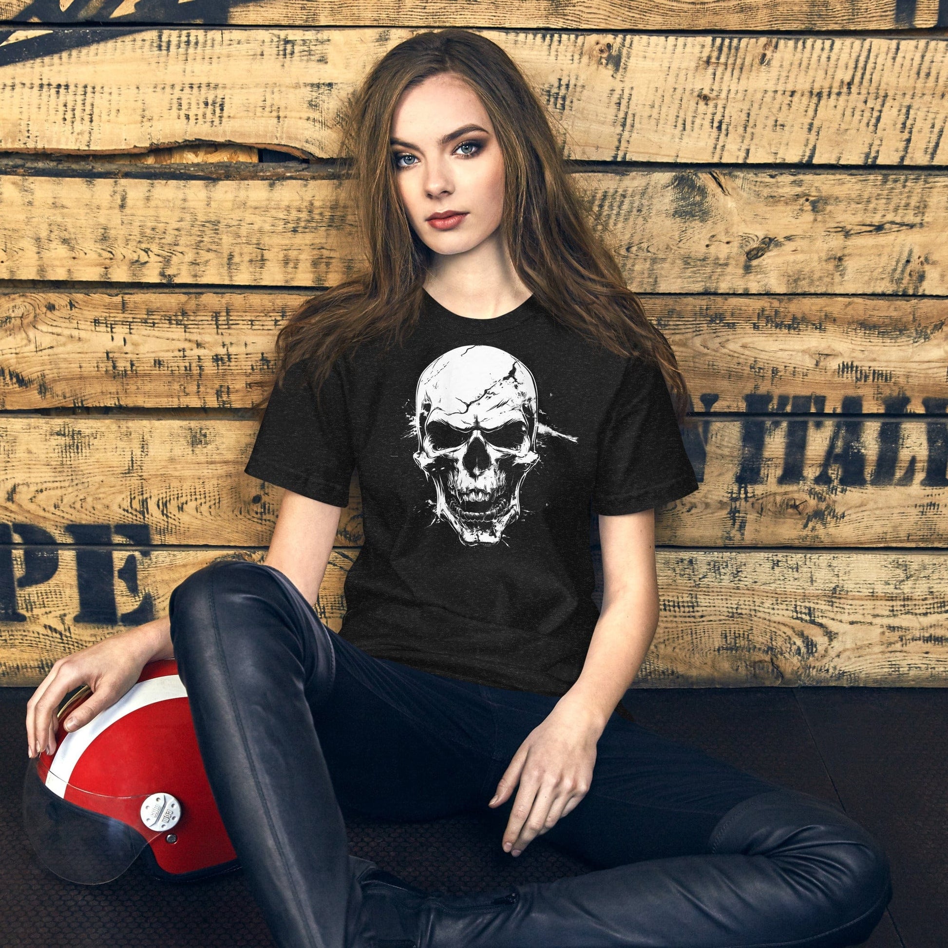 Padres Mágicos Camiseta con Diseño de Calavera Intimidante - Estilo Impactante y Oscuro